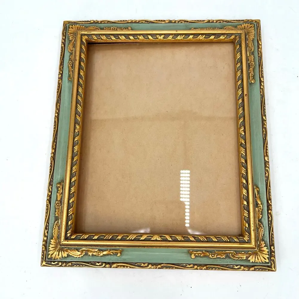 Antique 1940 French Country Vénitien Rococo ornate picture frame